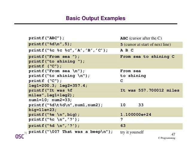 Basic C Program Examples Pdf